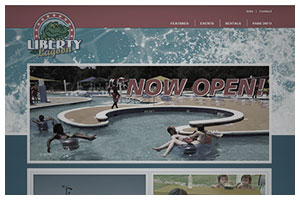 View the website design for Liberty Lagoon Waterpark
